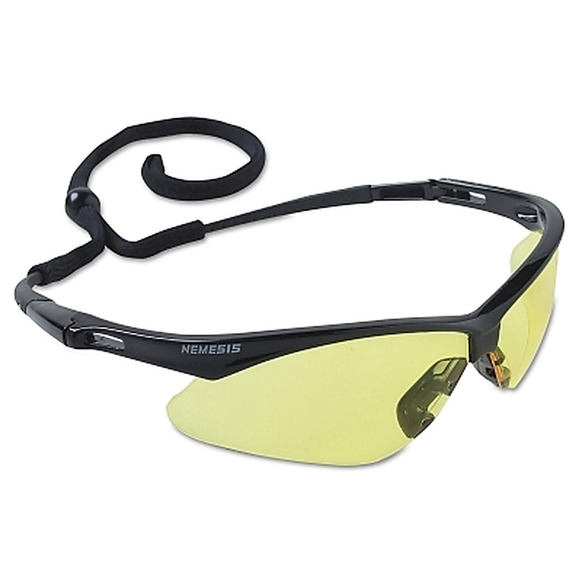Kimberly Clark - 25659 - V30 Nemesis Safety Glasses, Amber, Polycarbonate Lens, Uncoated, Black Frame/Temples, Nylon