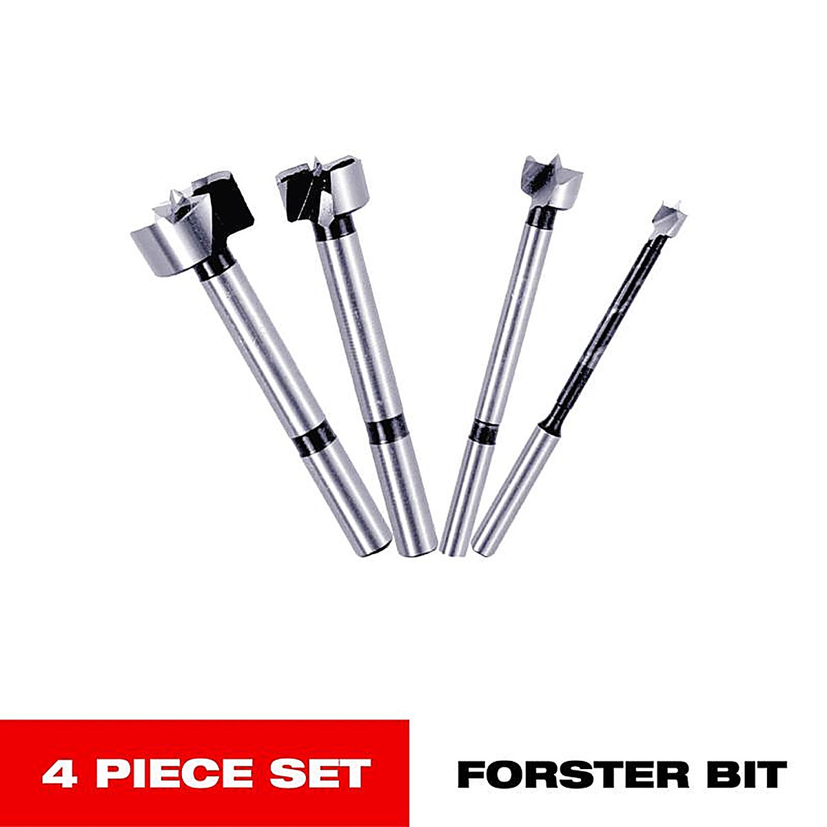 Diablo FB-104 1/4 1 in. S X 3-1/2 in. L High Speed Steel Forstner Drill Bit Set 4 pc
