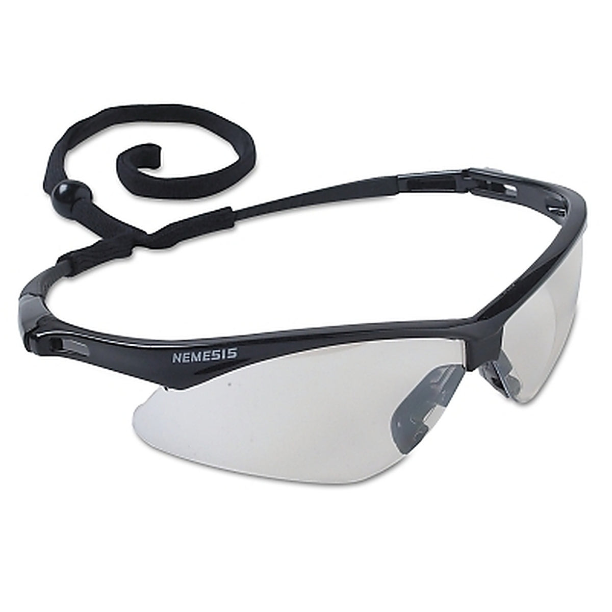 Kimberly Clark - 25685 - V30 Nemesis Safety Glasses, Indoor/Outdoor, Polycarbonate Lens, Uncoated, Black Frame/Temple, Nylon