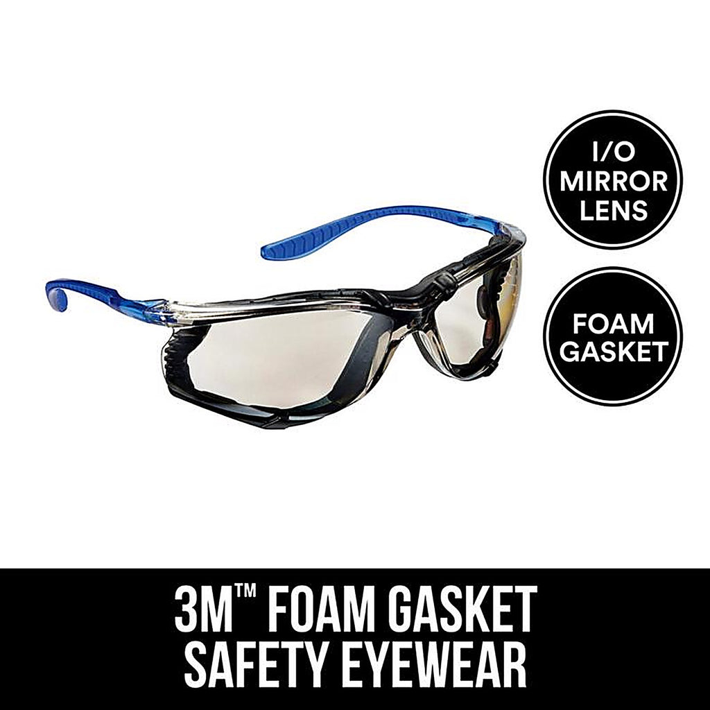 3M 47200H1-DC Anti-Fog Safety Glasses Black/Blue Frame 1 pc