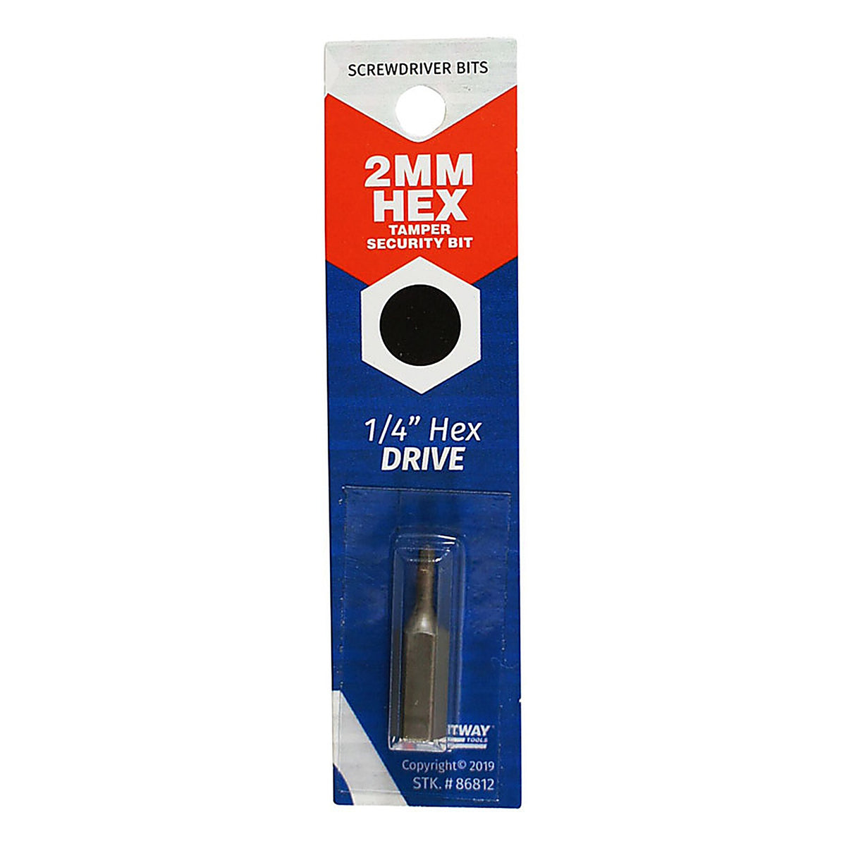 Best Way Tools 86812 Hex 2 mm x 1 in. L Tamper-Proof Security Bit Carbon Steel 1/pc.