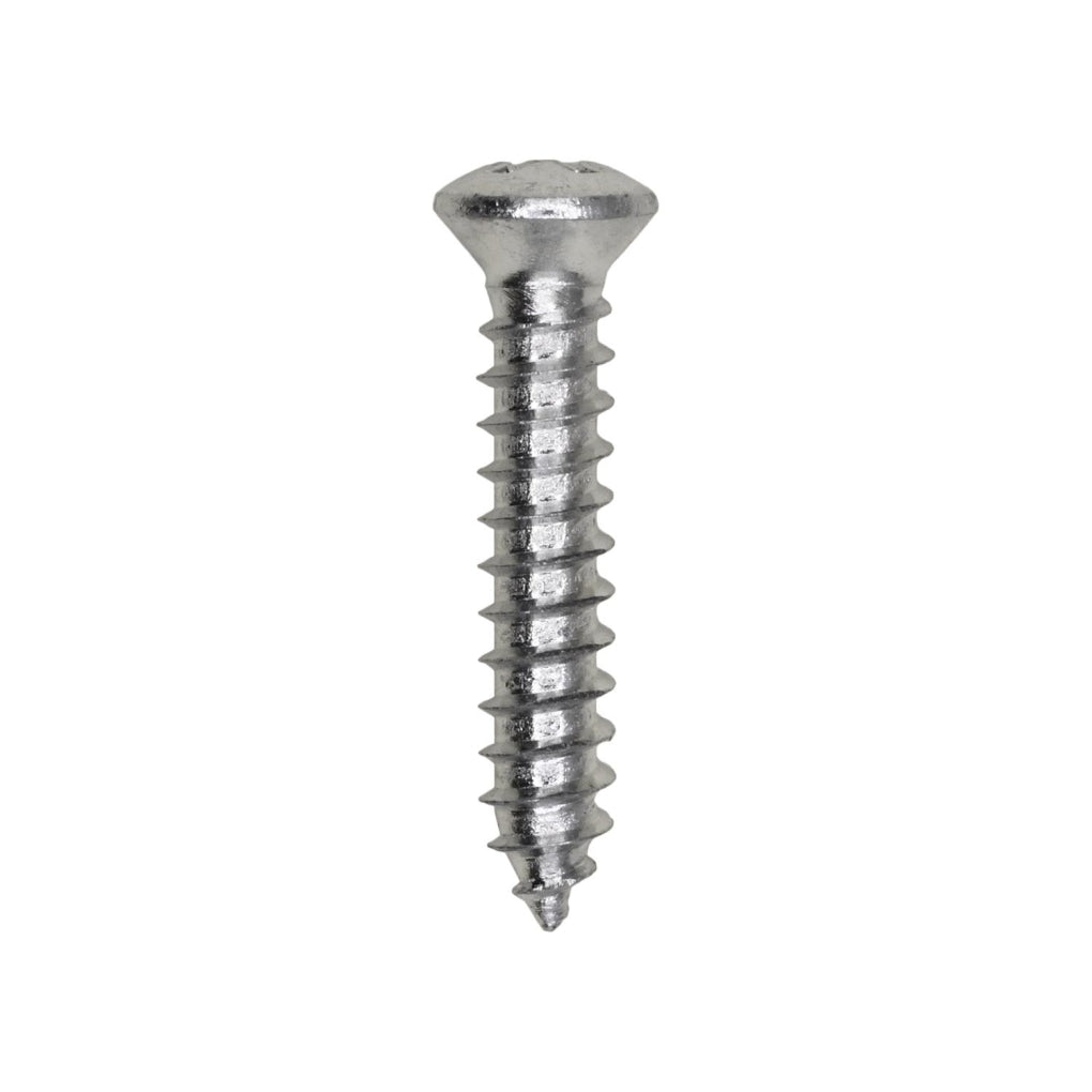 Auveco 2578 10 x 1in. w/#8 Head Phillips Oval Head Tapping Screw Zinc
