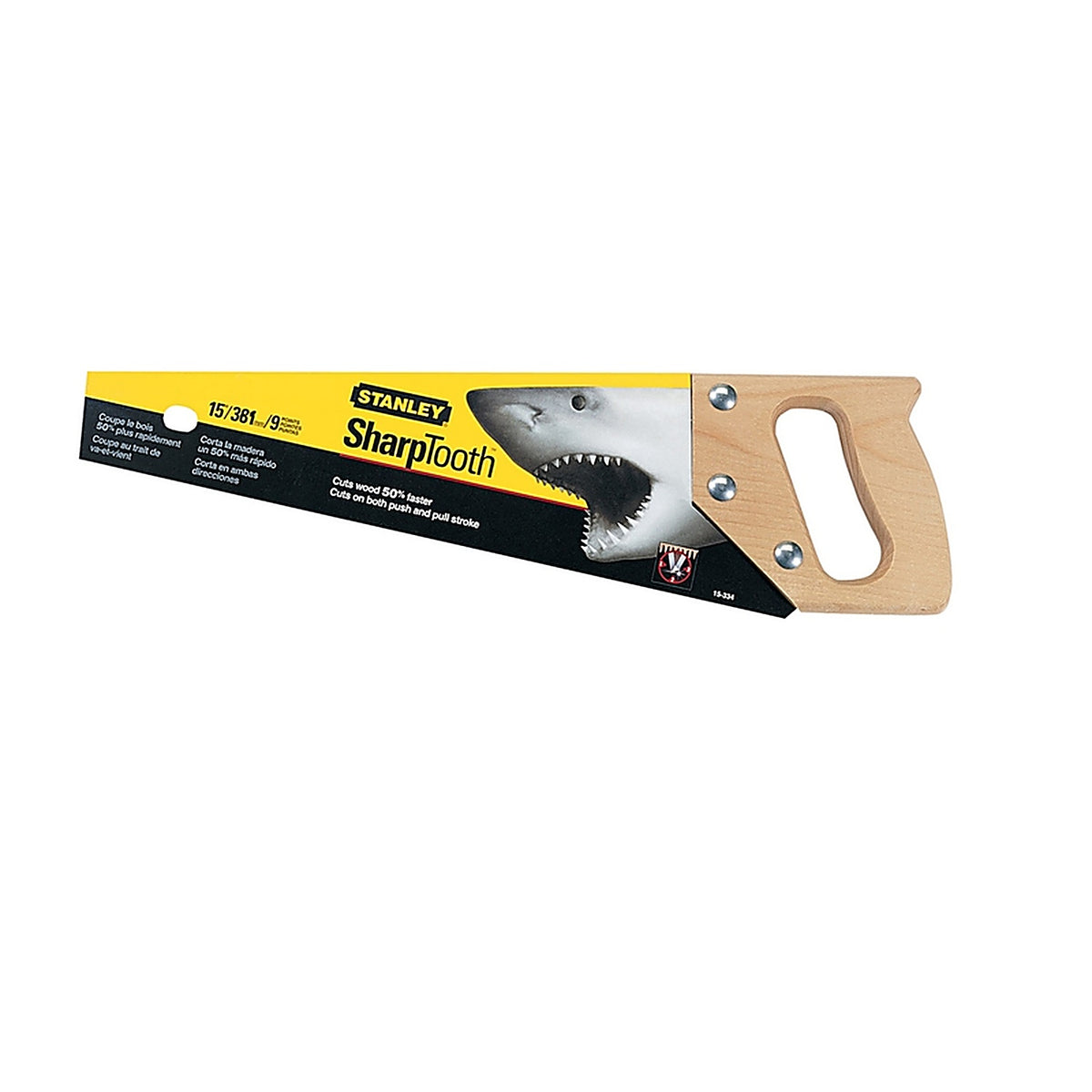 Stanley 15-334 SharpTooth 15 in. Carbon Steel Specialty Tool Box Saw 8 TPI 1/pc.