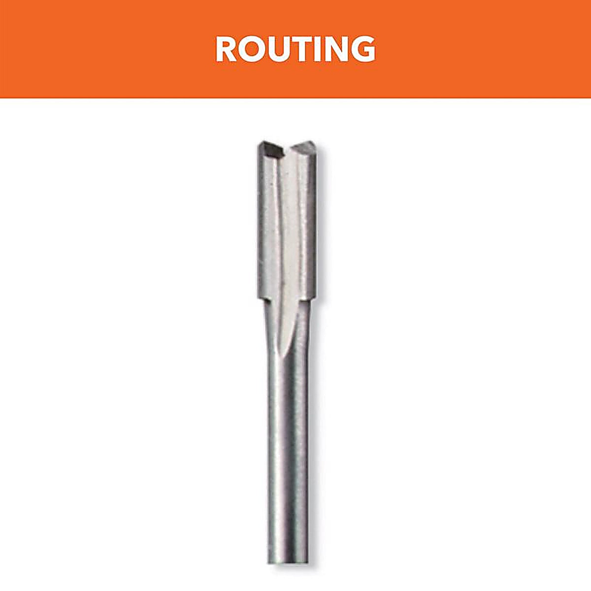 Dremel - 652 - 3/16 In. D X 3/16 In. X 3 In. L High Speed Steel 1-Flute Straight Router Bit