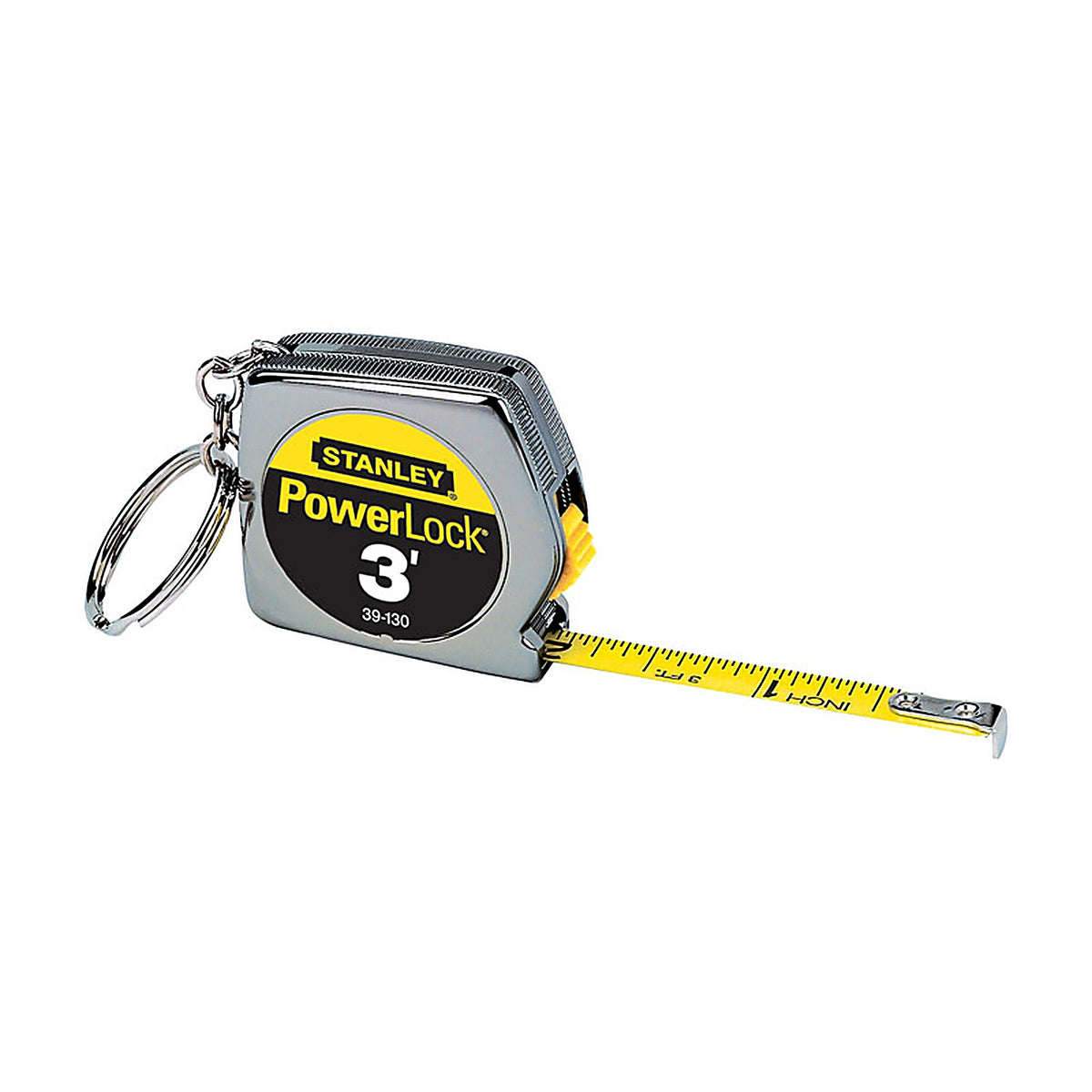 Stanley 39-130 PowerLock 3 ft. L x 0.25 in. W Key Chain Tape Measure 1/Pack