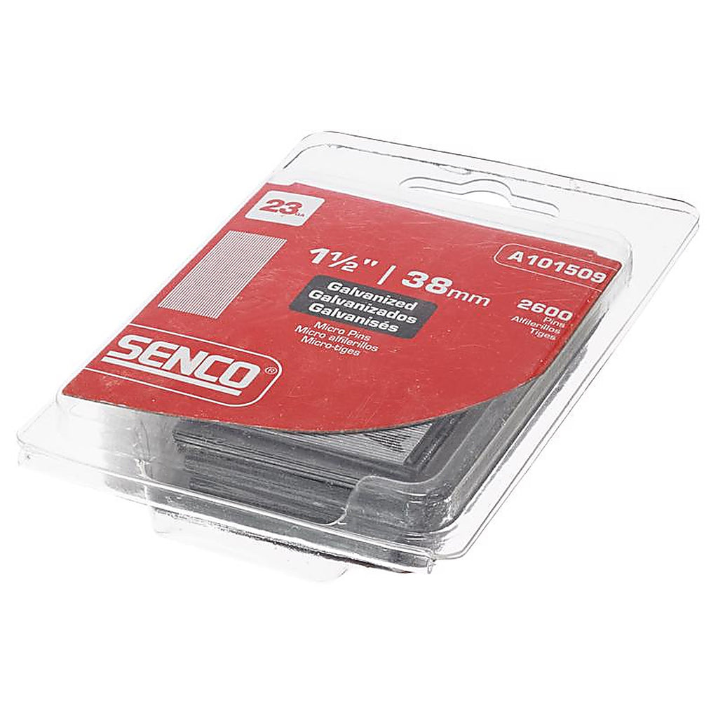 Senco A101509 1-1/2 in. 23 Ga. Straight Strip Micro Pins Smooth Shank 2,600/Pack