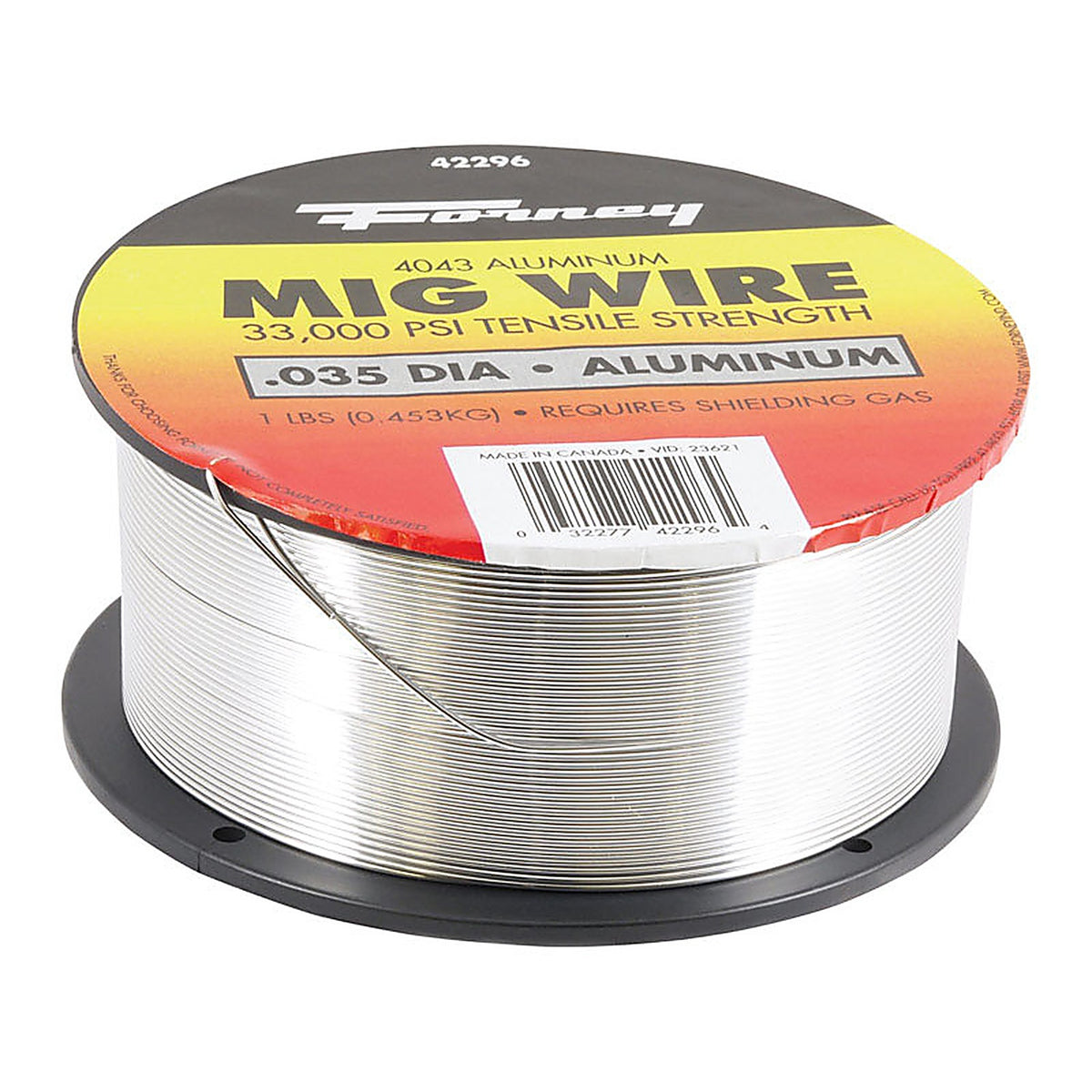 Forney 42296 0.035 in. Aluminum MIG Welding Wire 33000 psi 1 lb