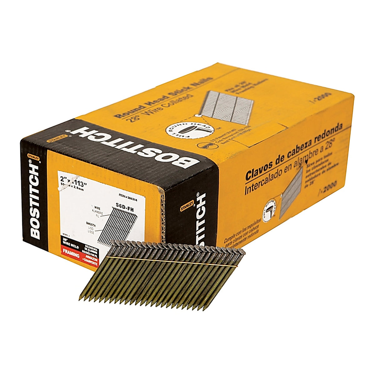 Stanley Bostitch S6D-FH Framing Nails 2000/Pack