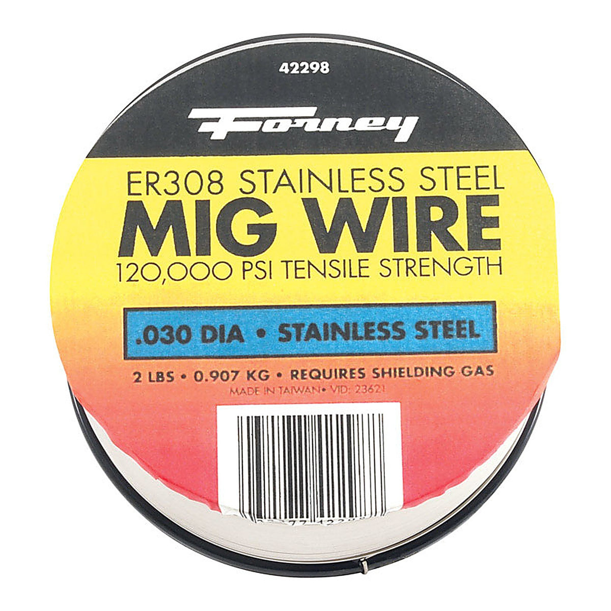 Forney 42298 0.03 in. Stainless Steel MIG Welding Wire 120000 psi 2 lb
