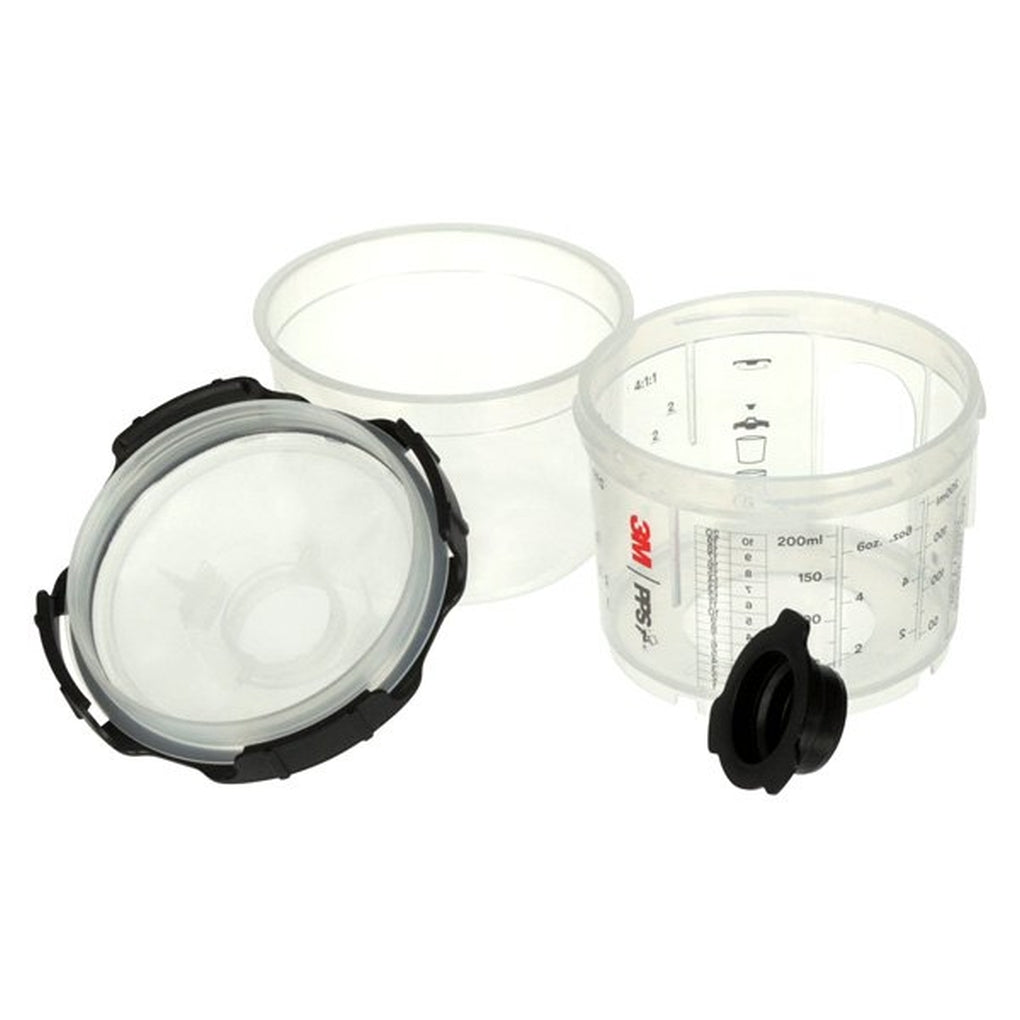 3M 26114 PPS Series 2.0 Spray Cup System Kit, Mini (6.8 fl oz, 200 mL), 200 Micron Filter