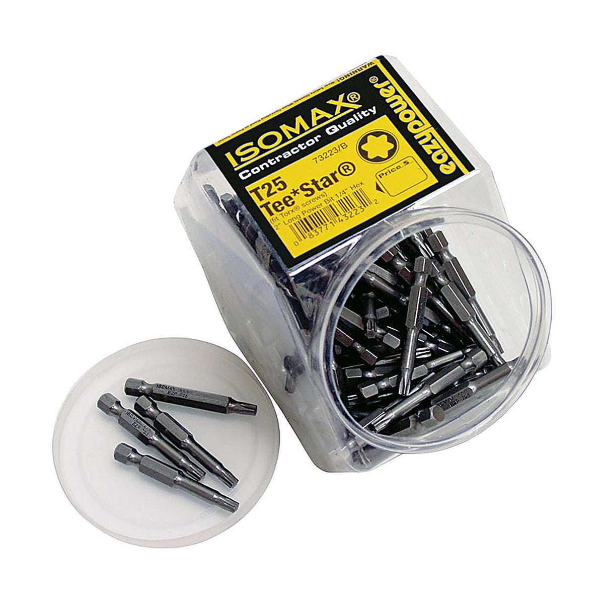 Eazypower - 002235 - Isomax Torx T25 X 2 In. L Tee Star Impact Power Bit Steel 50 Pack