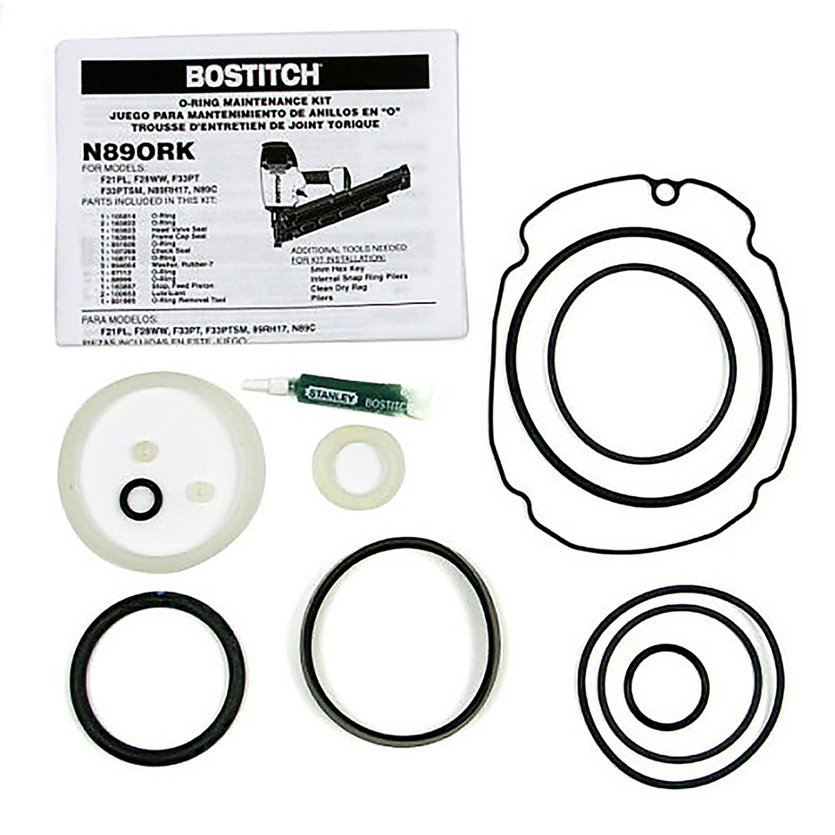 Bostitch - N89ORK - O-Ring Repair Kit for F21, F28, F33 and N89c Nailers 1 Pack