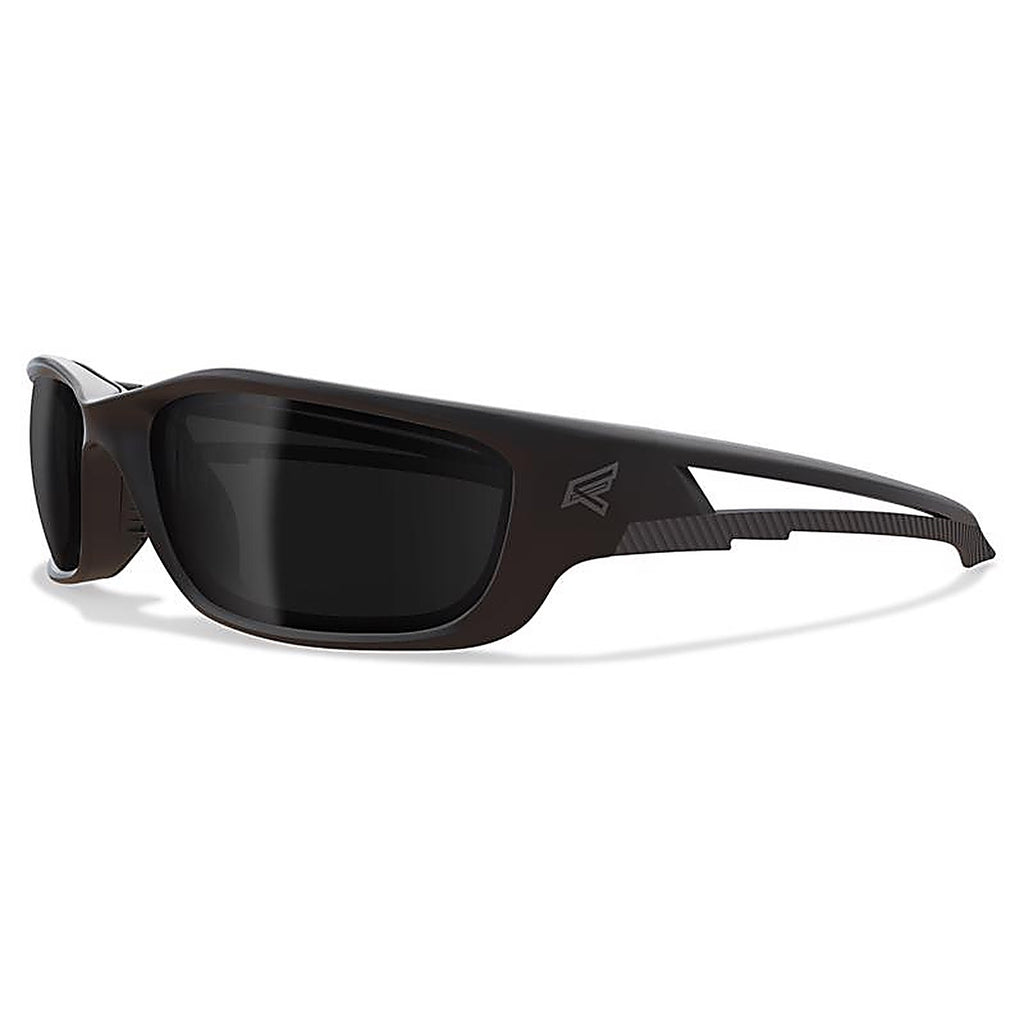 Edge Eyewear - TSK-XL216 - Kazbek XL Polarized Safety Glasses Smoke Lens Black Frame 1 Pack