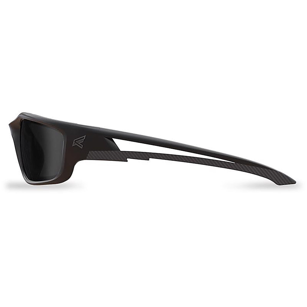 Edge Eyewear - TSK-XL216 - Kazbek XL Polarized Safety Glasses Smoke Lens Black Frame 1 Pack