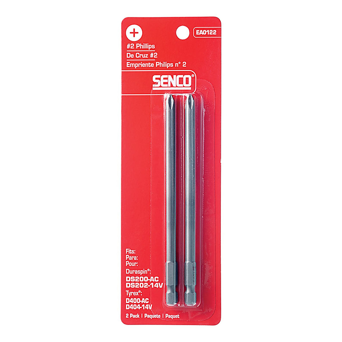Senco - EA0122 - Duraspin Phillips #2 X 5 In. L Driver Bit Steel 2 Pack