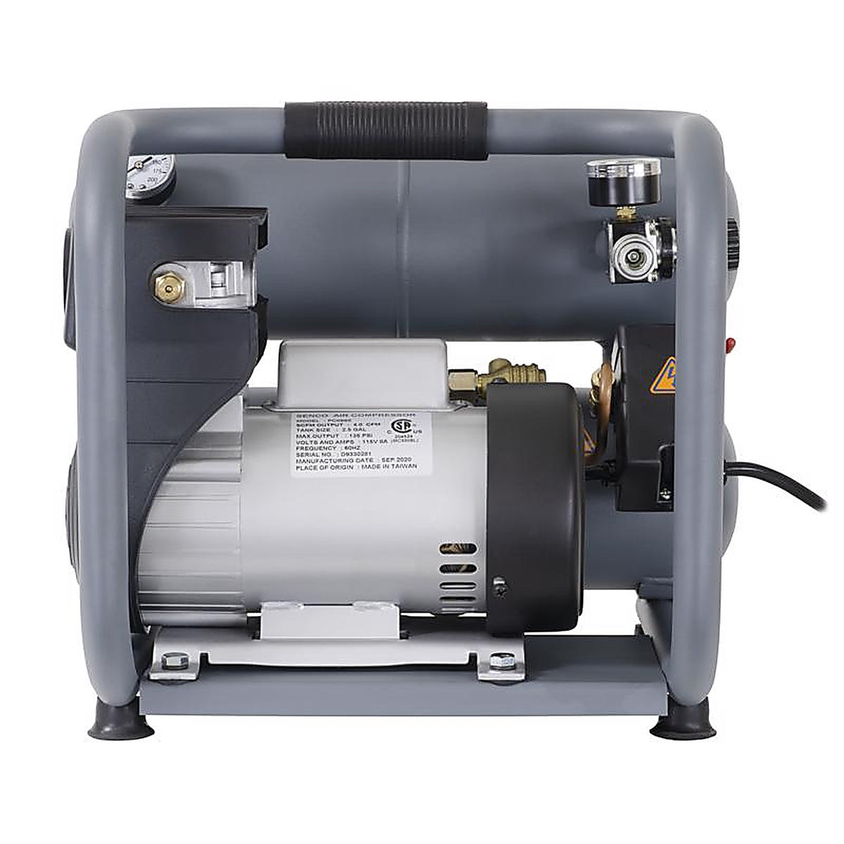 Senco PC0968 2.5 gal Horizontal Portable Air Compressor 135 psi 1.5 HP