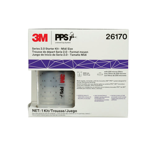 3M 26170 PPS Series 2.0 6-Pack Starter Kit Midi (13.5 fl oz, 400 mL)