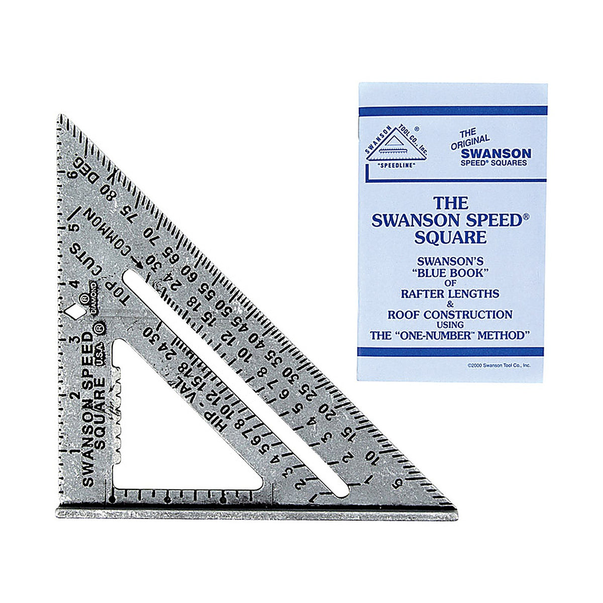 Swanson - S0101 - 7.25 In. L X .875 In. H Aluminum Speed Square