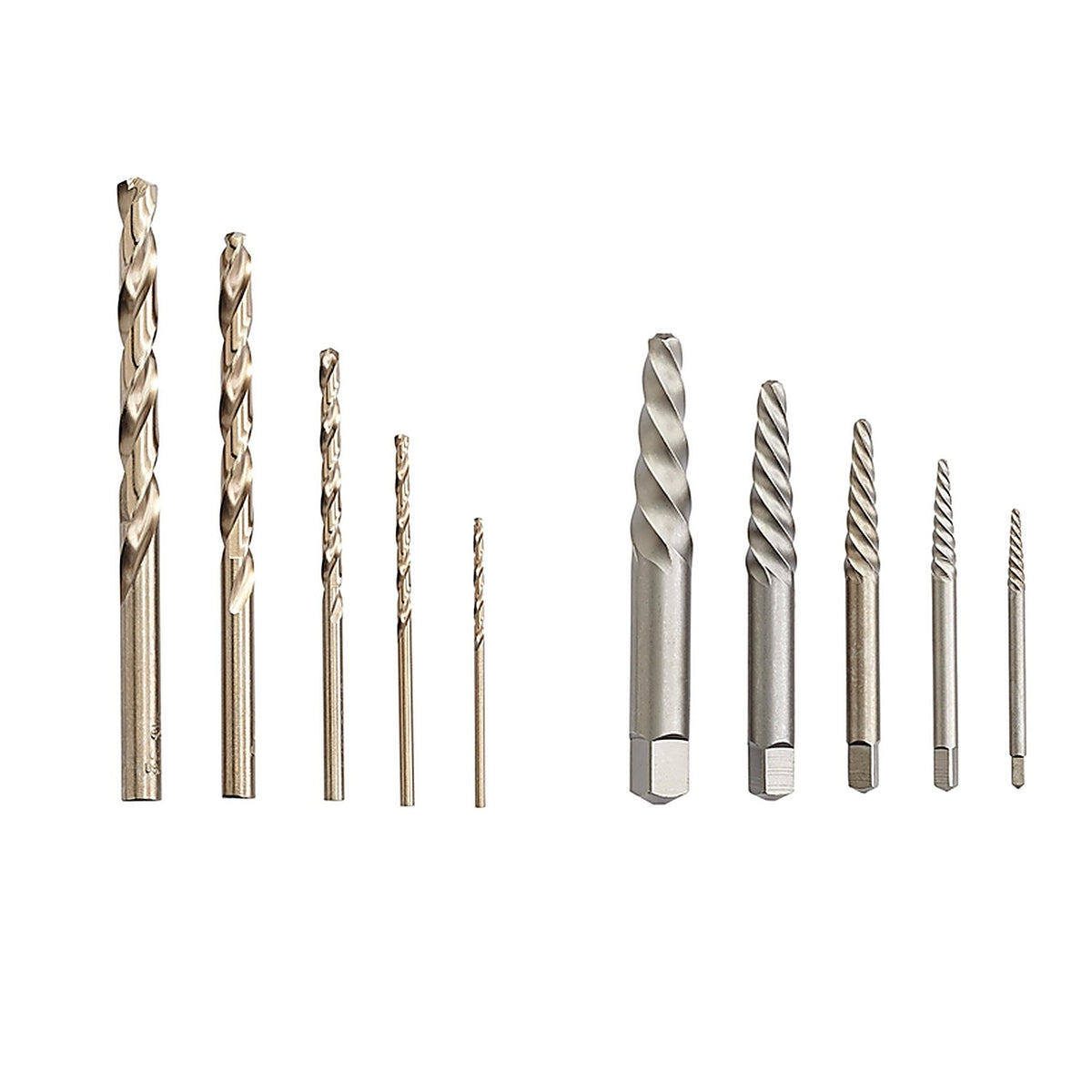 Irwin 11117 Hanson 19/64 in. Carbon Steel Screw Extractor Kit 6 in. 10/pc.