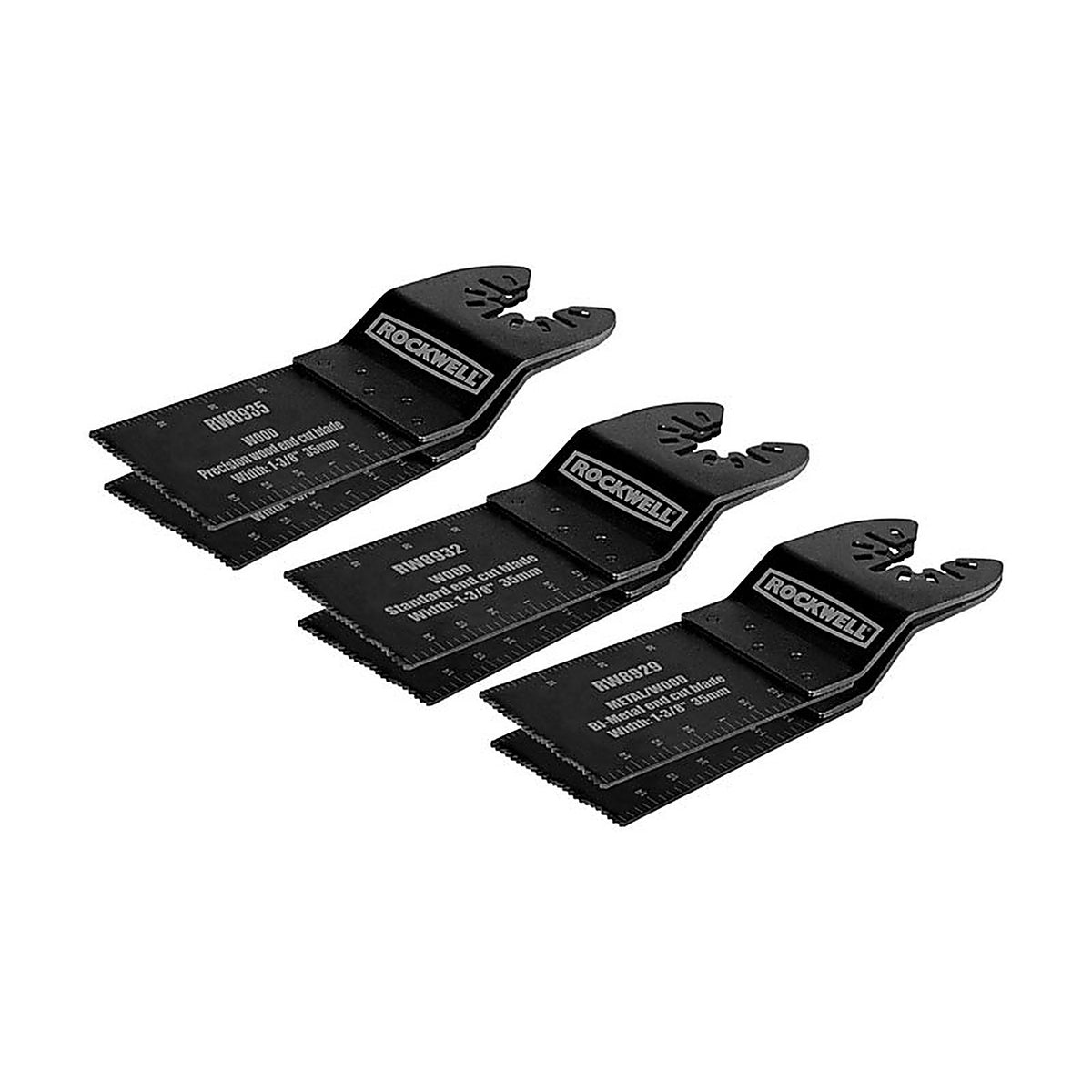 Rockwell RW8981K Sonicrafter 1.375 in. L Metal E-Cut Saw Blade Set 6 pk