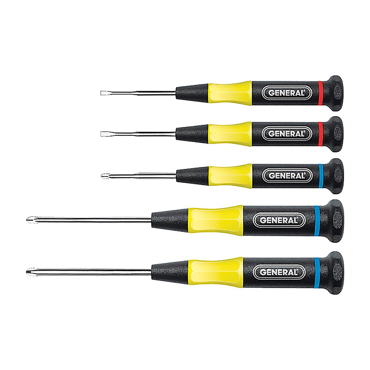 General - 700 - Multi-Bit Screwdriver Set 5 Piece