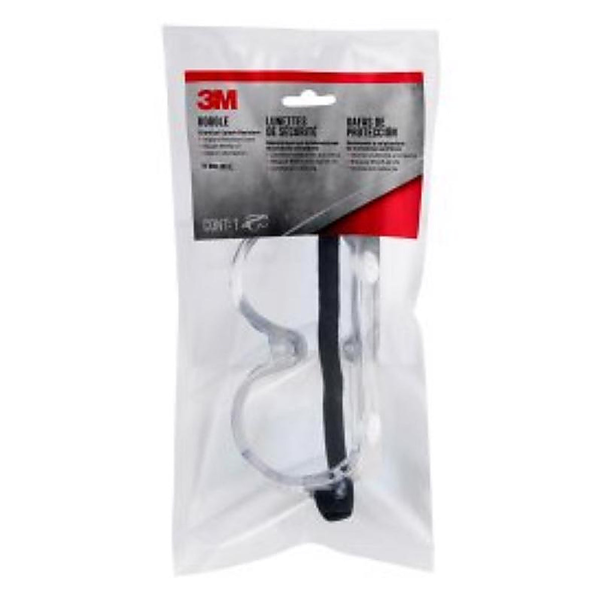 3M 91252-80024 Chemical Splash Goggles Clear Lens Clear Frame 1 pc
