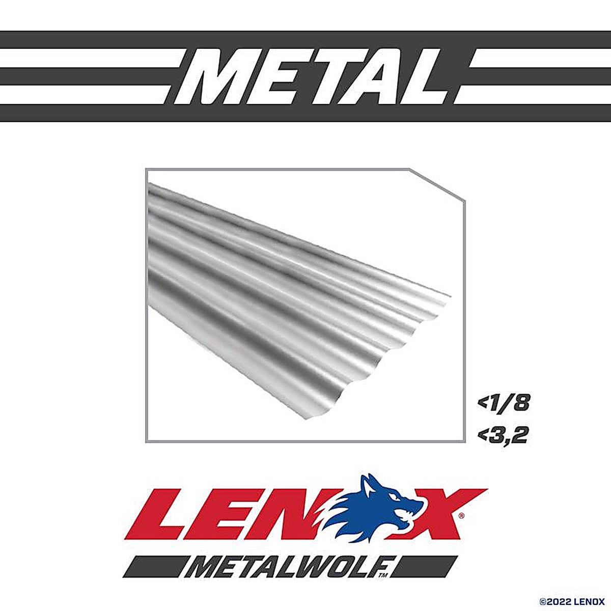 Lenox 20569S624R 6 in. Bi-Metal Reciprocating Saw Blade 24 TPI 1 pk