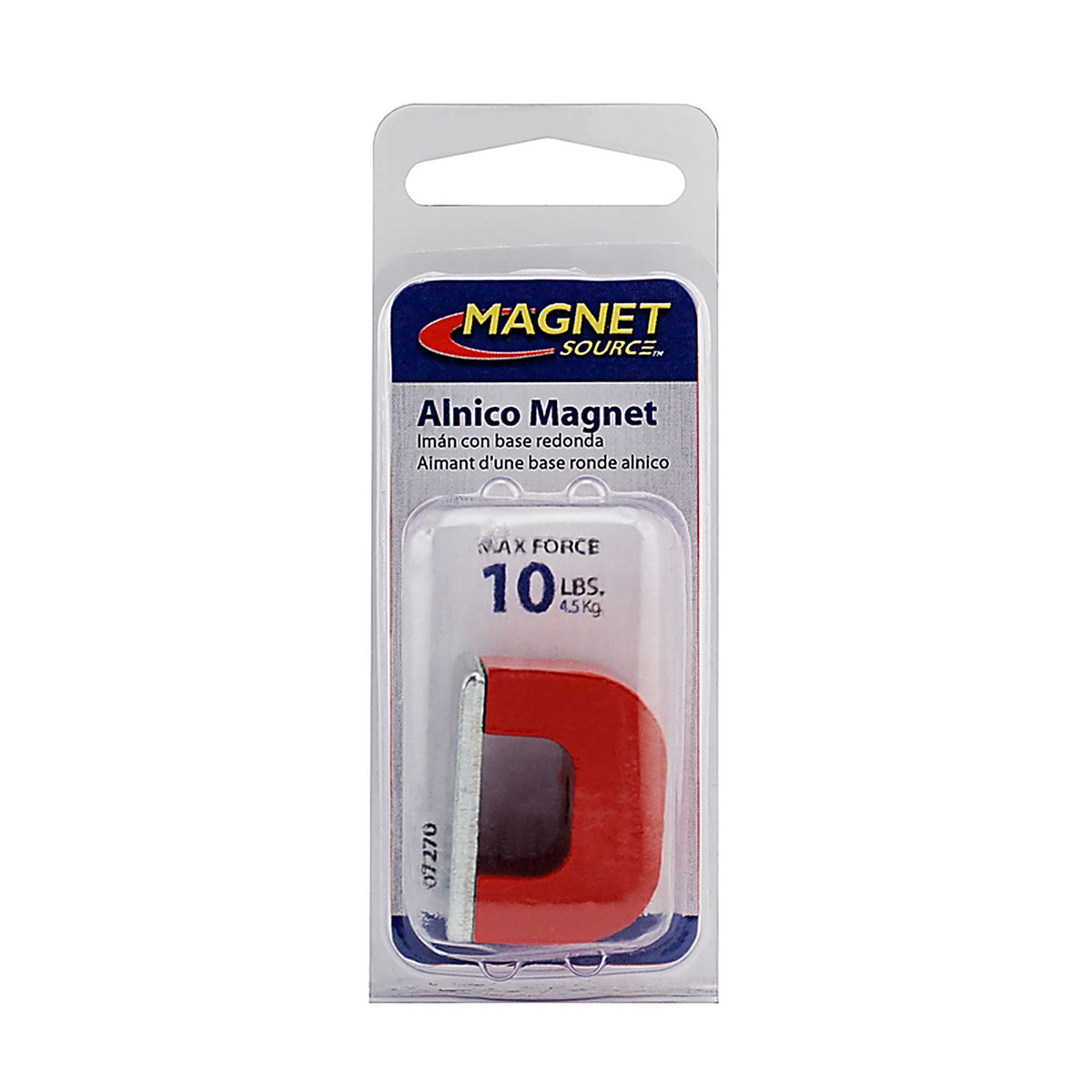 Master Magnetics 7270 1.18 in. Alnico Horseshoe Magnet 13 lb. pull 5.5 MGOe Red 1/pc.