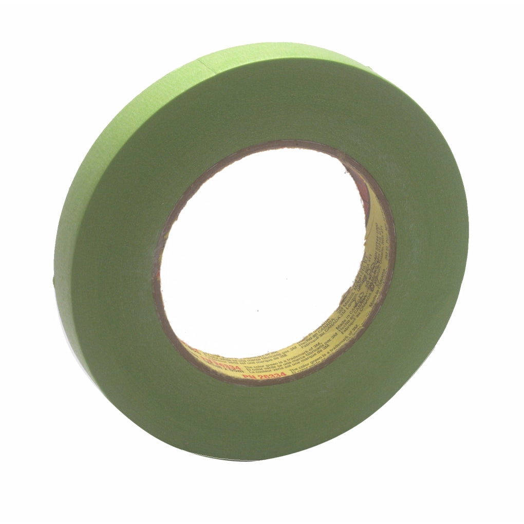 3M 26334 Scotch Performance Green Masking Tape 233+, 18 mm width (.71 inches)