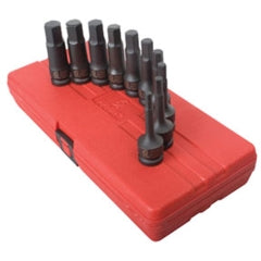 Sunex 2639 10/pc 1/2in. Drive Metric Impact Hex Driver Set