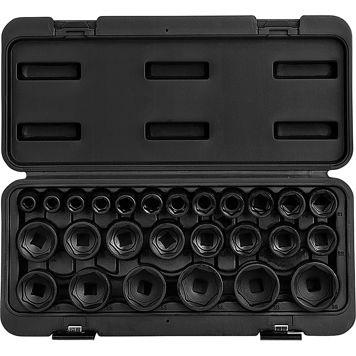 Sunex Tools 2645 26 Pc. 1/2 Drive Metric Impact Socket Set