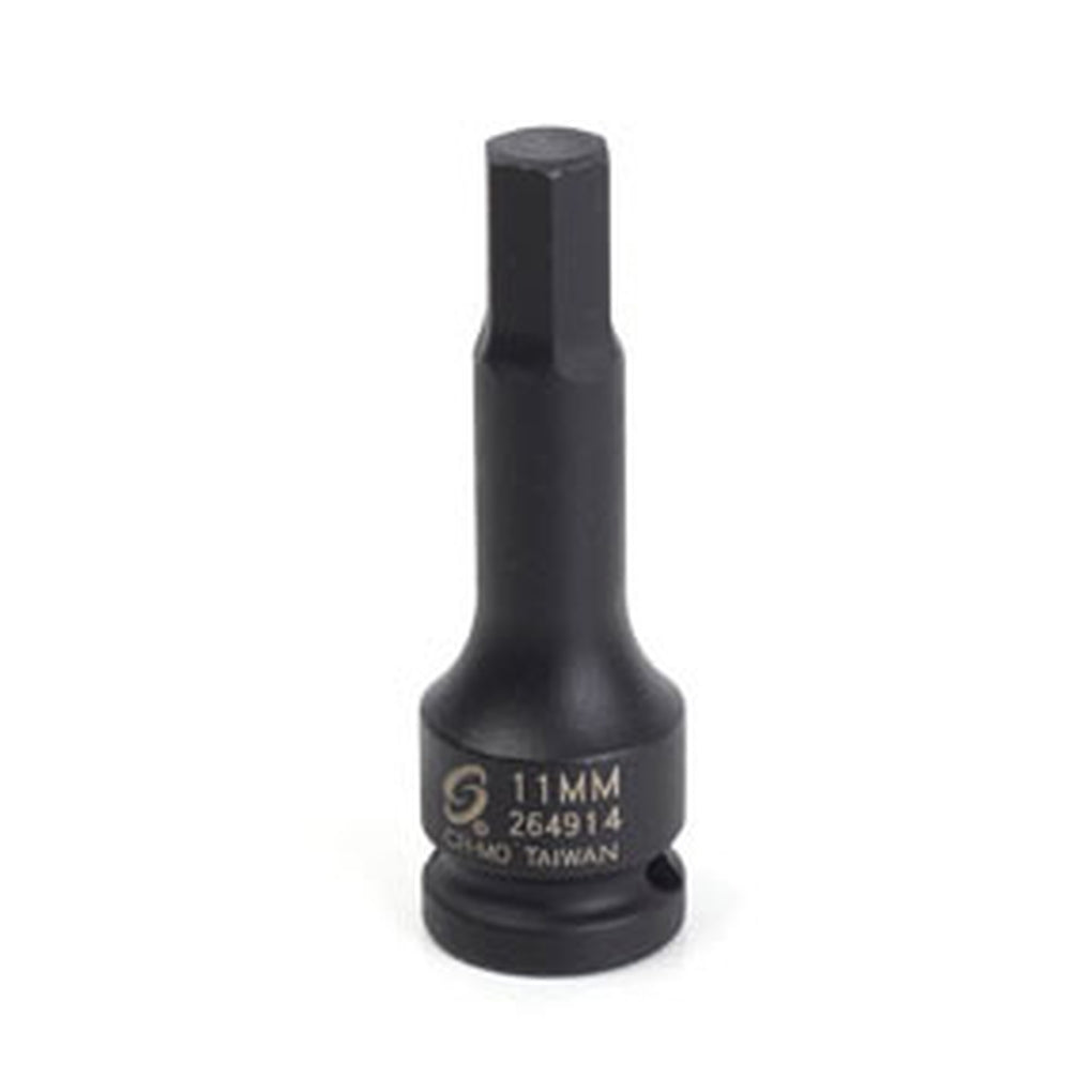 Sunex Tools - 264914 - 1/2 Inch Drive, HEX Drive Impact Socket, 11 mm