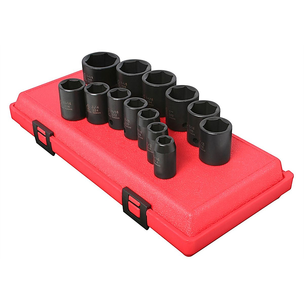 Sunex Tools - 2650 - 13 Piece 6-Point Standard Fractional Impact Socket Set