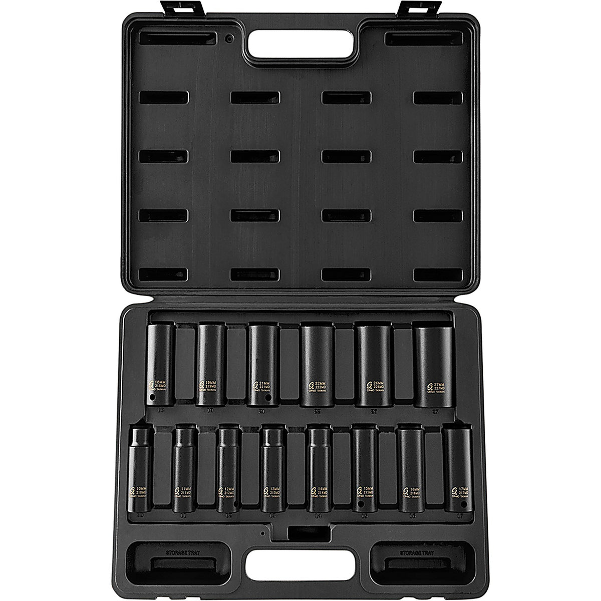Sunex 2653 14/pc 1/2in. Drive Metric Deep Impact Socket Set