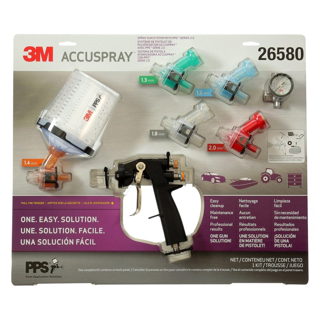 3M 26580 Accuspray ONE Spray Gun System with PPS Series 2.0 Spray Cup System 60455090773