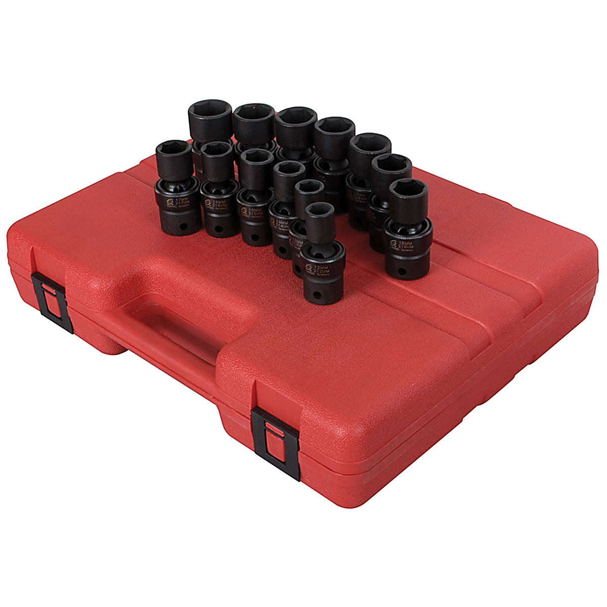 Sunex 2665 13/pc 1/2in. Drive Metric Universal Impact Socket Set