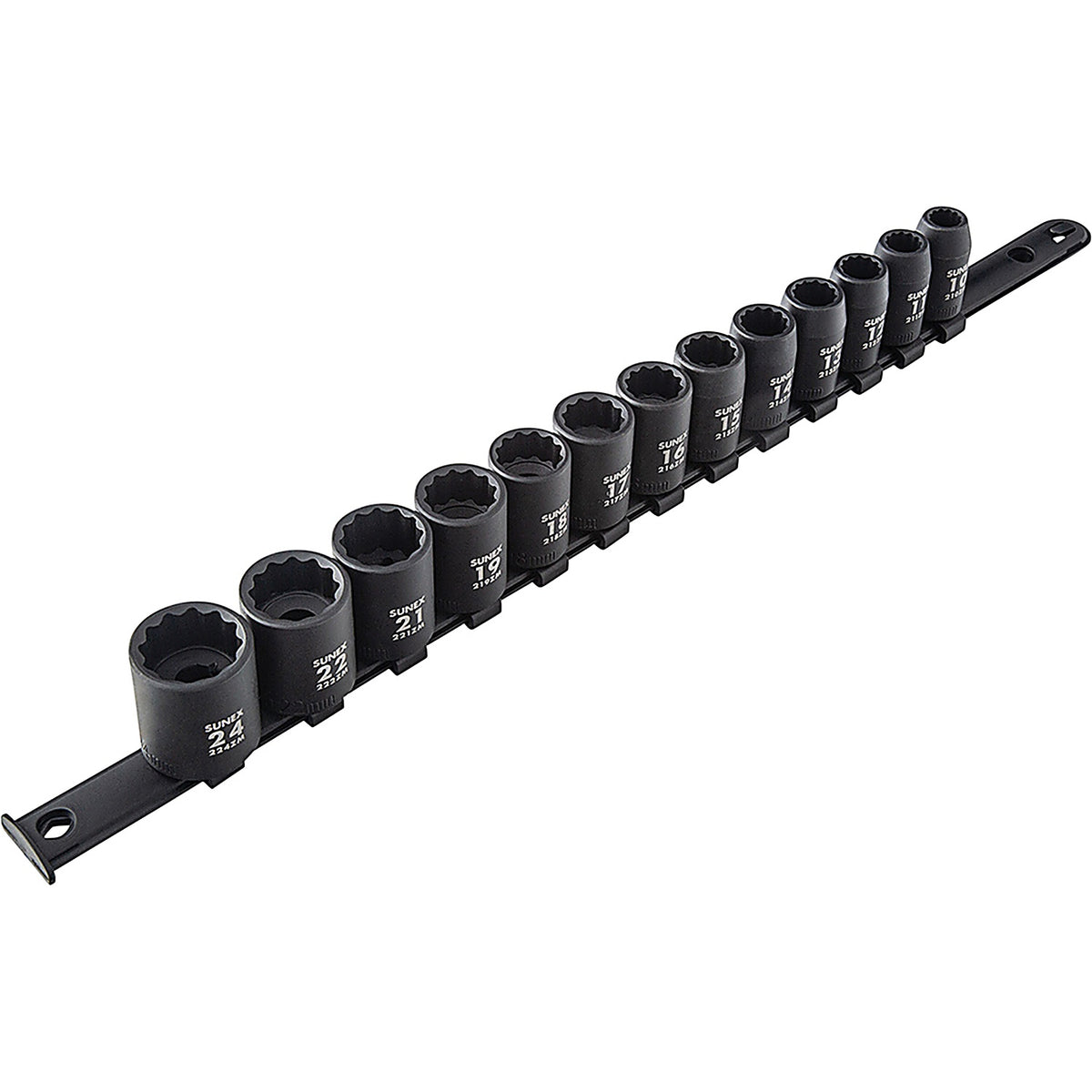 Sunex Tools - 2679A - 1/2 in Drive Metric 12-Point Impact Socket Set