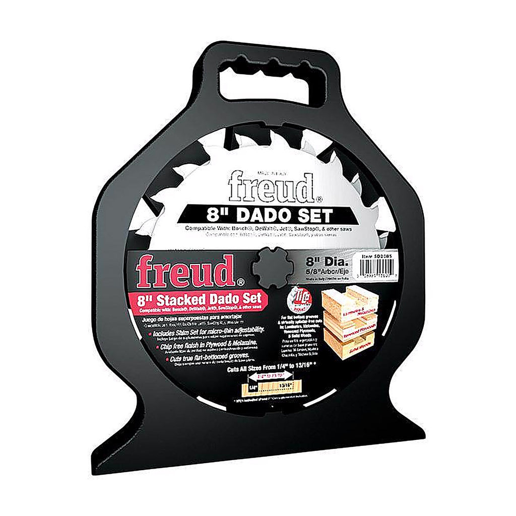 Freud SD208S 8 in. D X 5/8 in. S Tungsten Carbide Dado Set 12 teeth