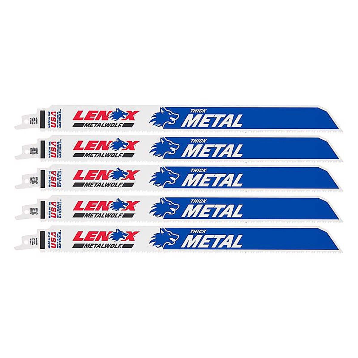 Lenox - 2018212110R - Metalwolf 12 In. Bi-Metal Wave Edge Reciprocating Saw Blade 10 TPI 5 Pack