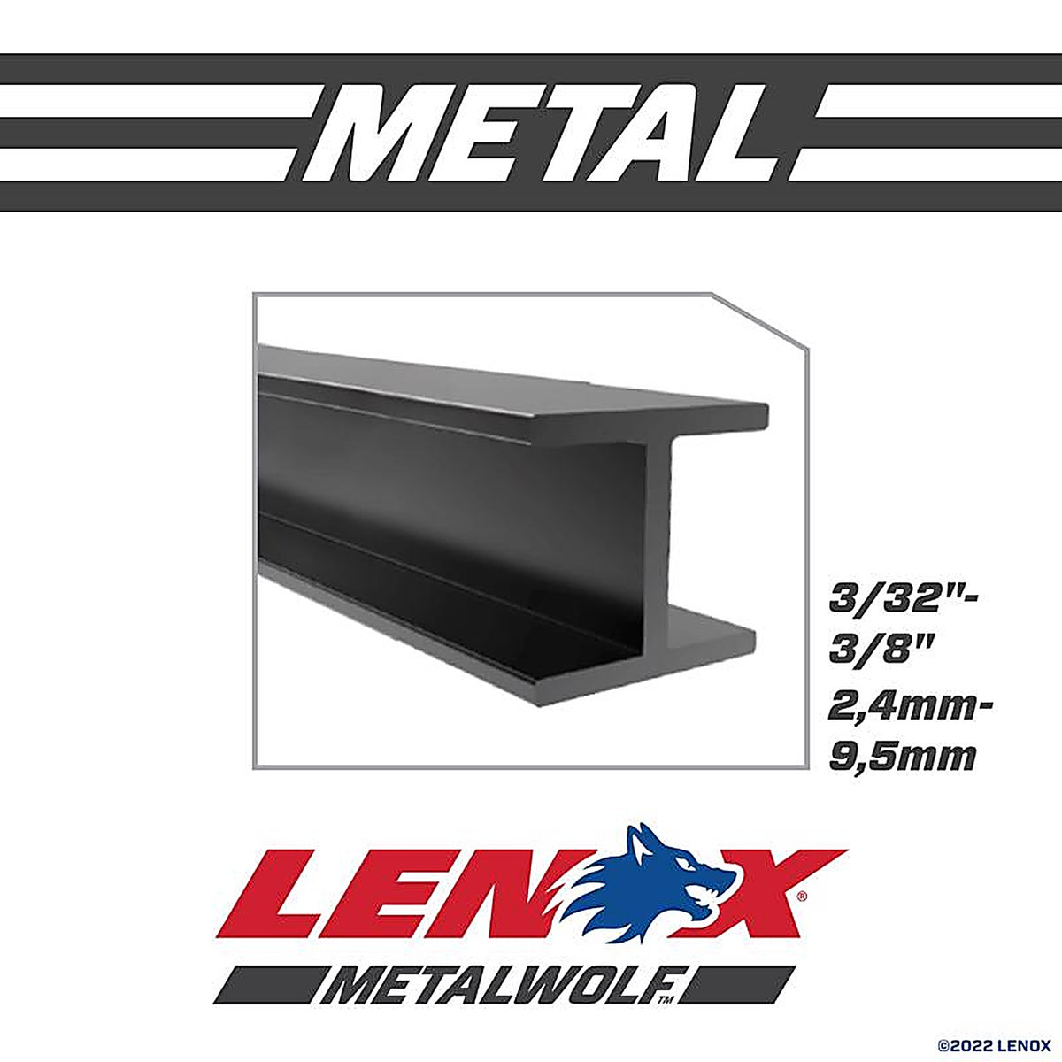 Lenox - 20494B614R - Metalwolf 6 In. Bi-Metal Wave Edge Reciprocating Saw Blade 14 TPI 25 Pack