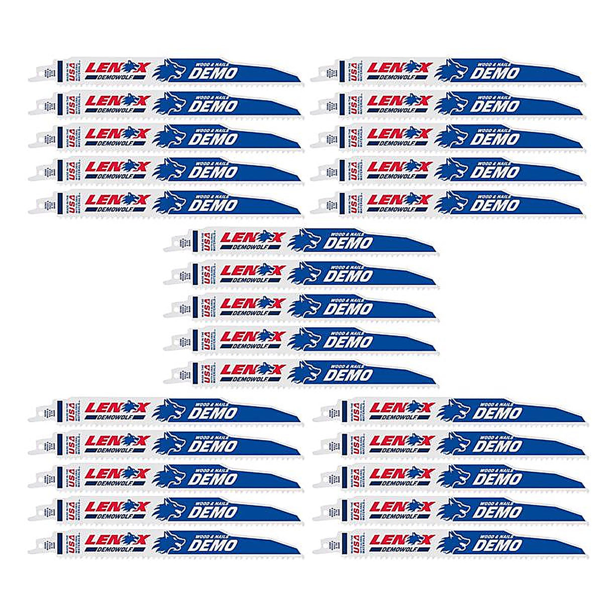 Lenox - 20523B966R - Demowolf 9 In. Bi-Metal Reciprocating Saw Blade 6 TPI 25 Pack
