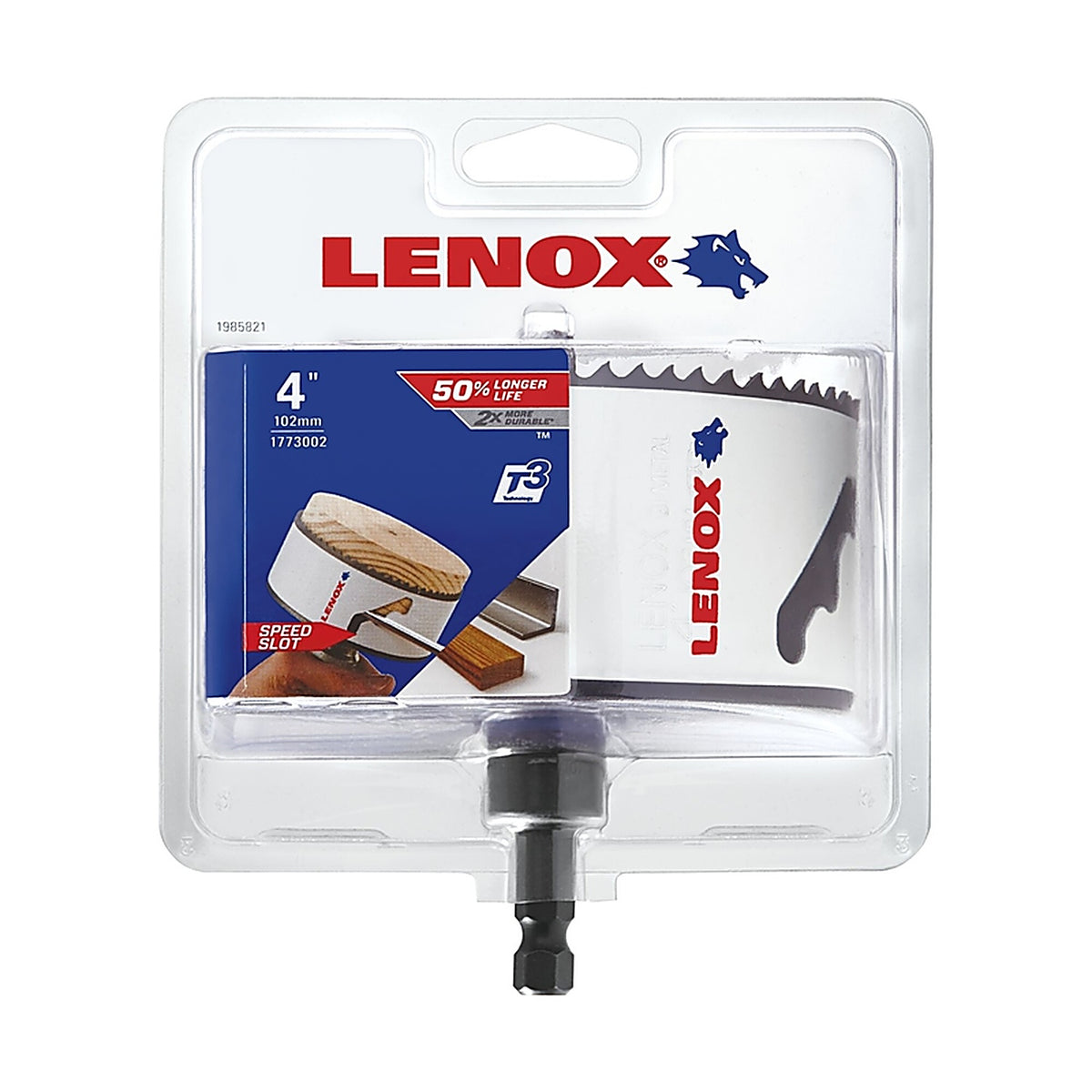 Lenox - 1773002 - Speed Slot 4 In. Bi-Metal 1.5 In. L Hole Saw