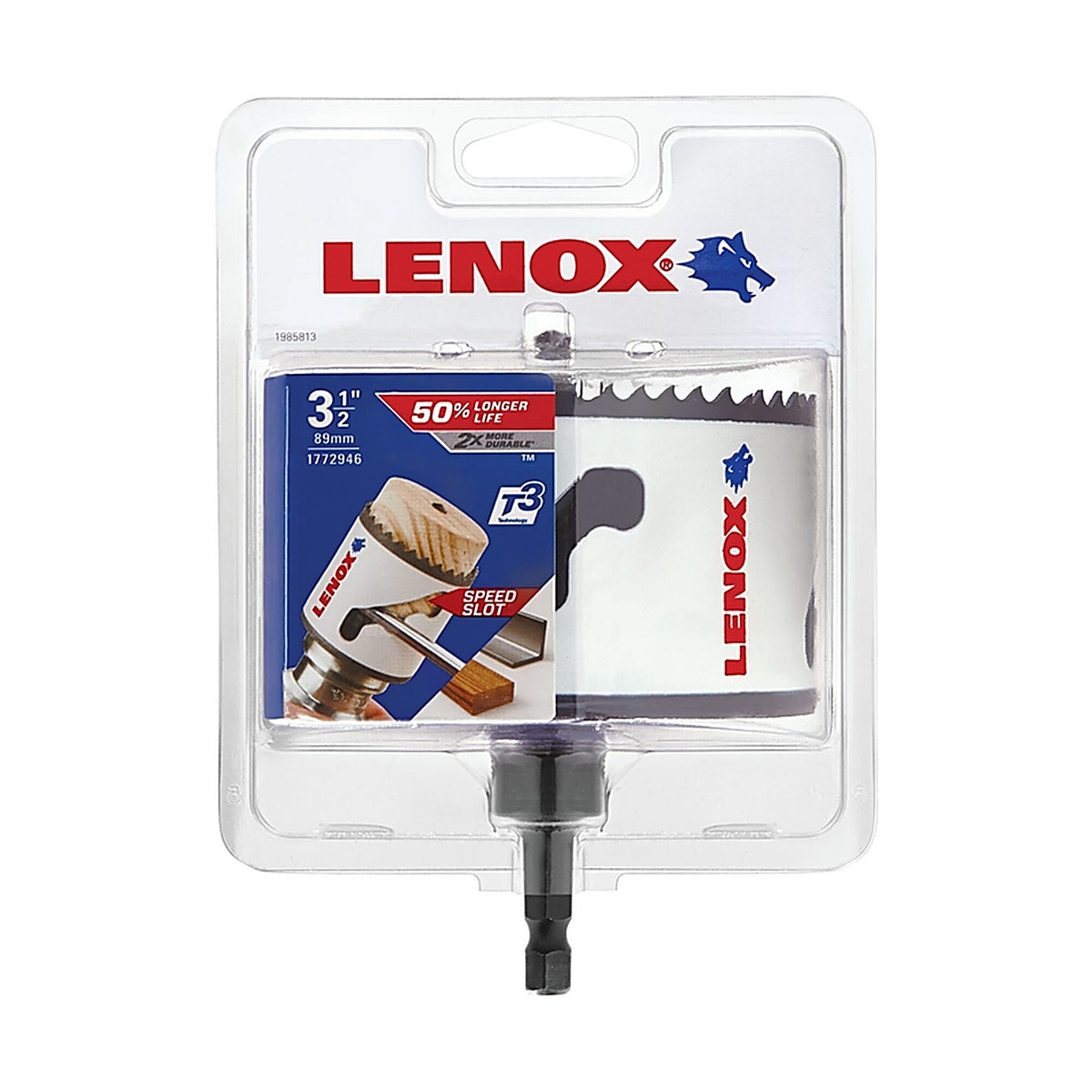 Lenox - 1772946 - Speed Slot 3-1/2 In. Bi-Metal 1.5 In. L Hole Saw