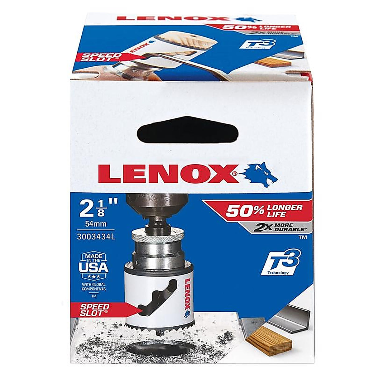 Lenox - 3003434L - Speed Slot 2-1/8 In. Bi-Metal 1.5 In. L Hole Saw
