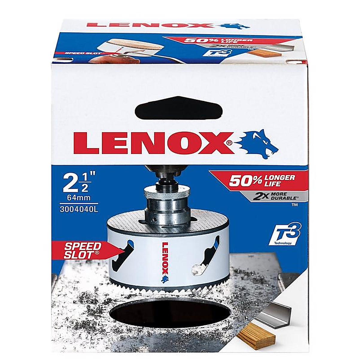 Lenox - 3004040L - Speed Slot 2-1/2 In. Bi-Metal 1.5 In. L Hole Saw