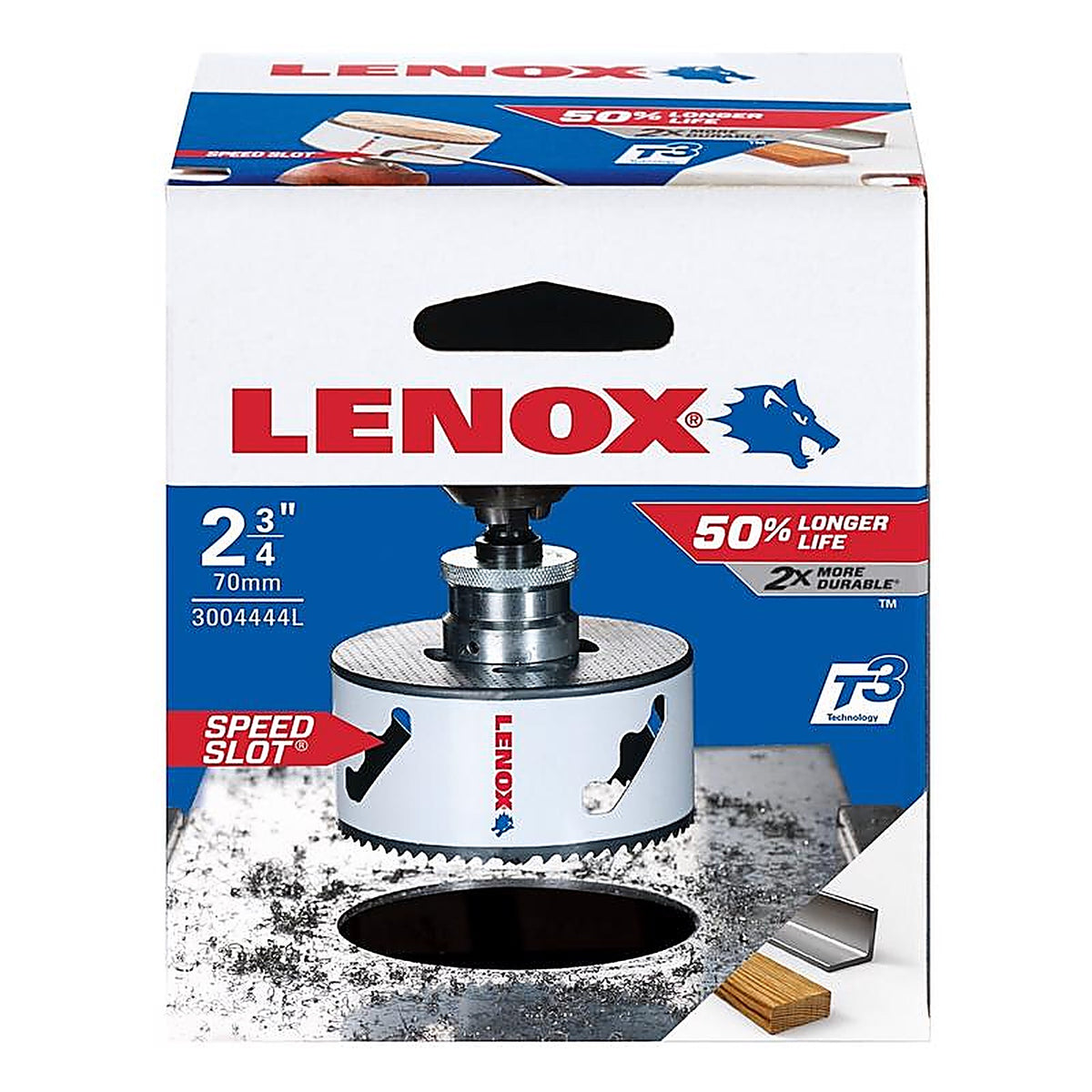 Lenox - 3004444L - Speed Slot 2-3/4 In. Bi-Metal 1.5 In. L Hole Saw