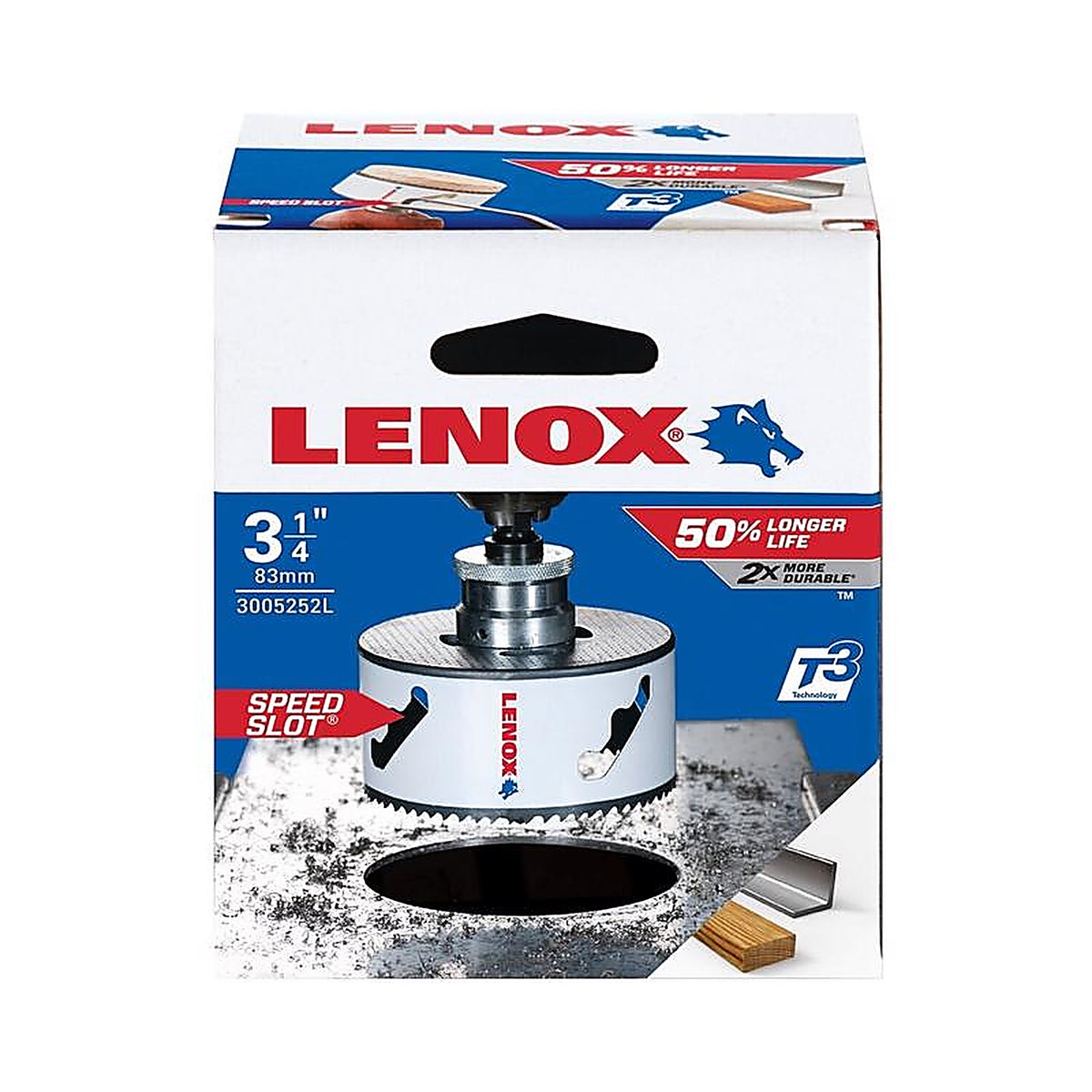 Lenox - 3005252L - Speed Slot 3-1/4 In. Bi-Metal 1.5 In. L Hole Saw
