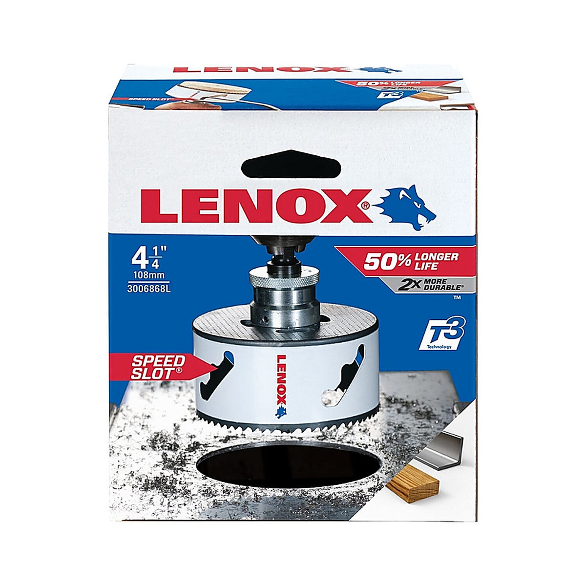 Lenox - 3006868L - Speed Slot 4-1/4 In. Bi-Metal 1.5 In. L Hole Saw