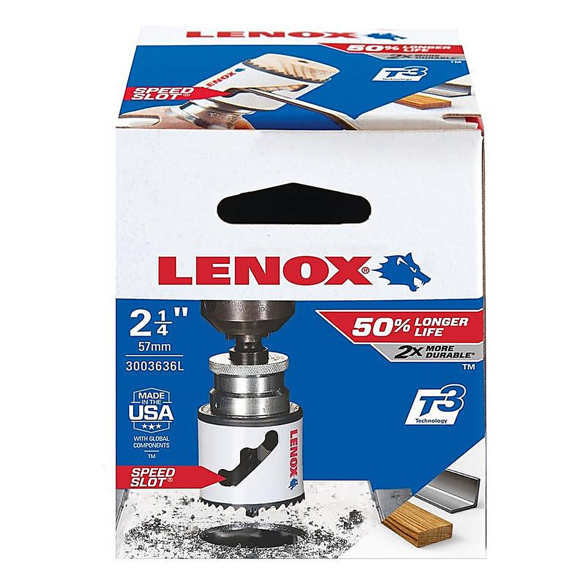 Lenox - 3003636L - Speed Slot 2-1/4 In. Bi-Metal 1.5 In. L Hole Saw