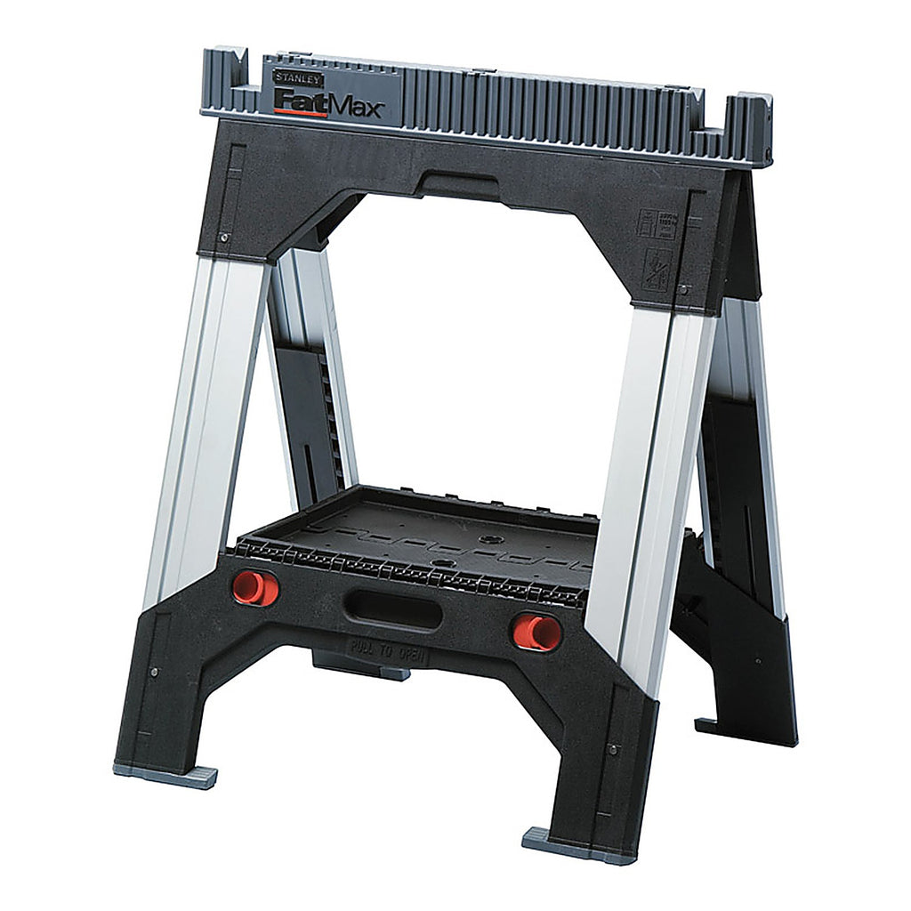 Stanley - 011031S - Fatmax 39 In. H X 27-3/16 In. W X 2-1/8 In. D 2 Way Adjustable Sawhorse 1 Piece